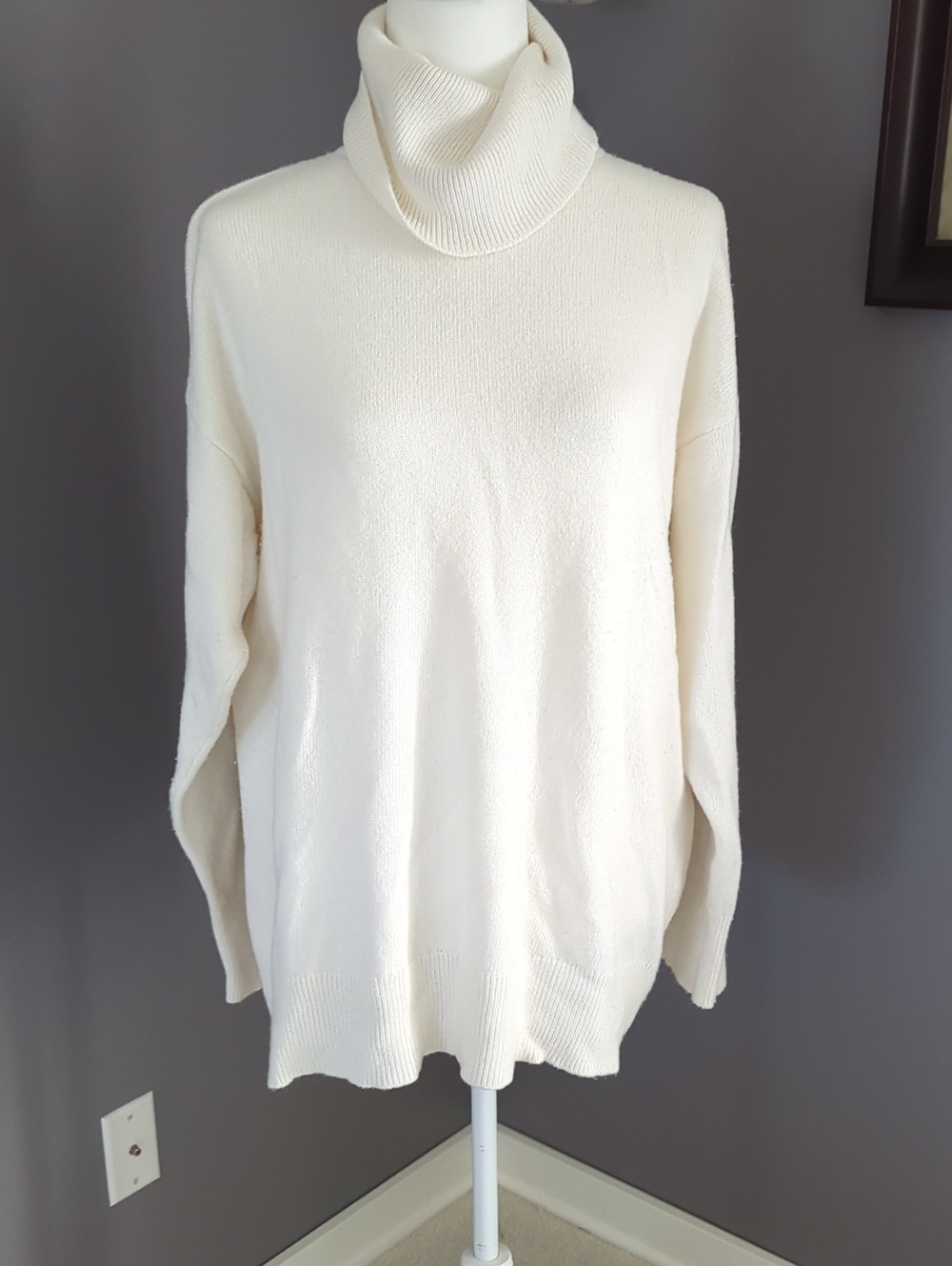 3 For $30. Chaps Cream Turtleneck Sweater